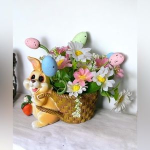 Easter centerpiece. Easter decor. Easter eggs. Easter gift. Easter bunny